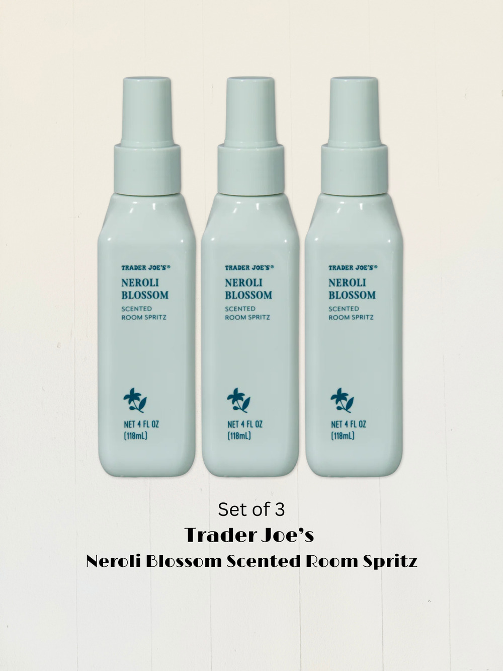 Set of 3 Trader Joe's Neroli Blossom Scented Room Spritz Ltd VHTF